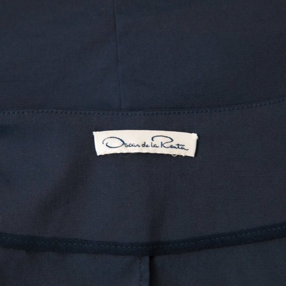 Oscar de la Renta RTW 4 Navy Blue Tailored Tank - Picture 7 of 8